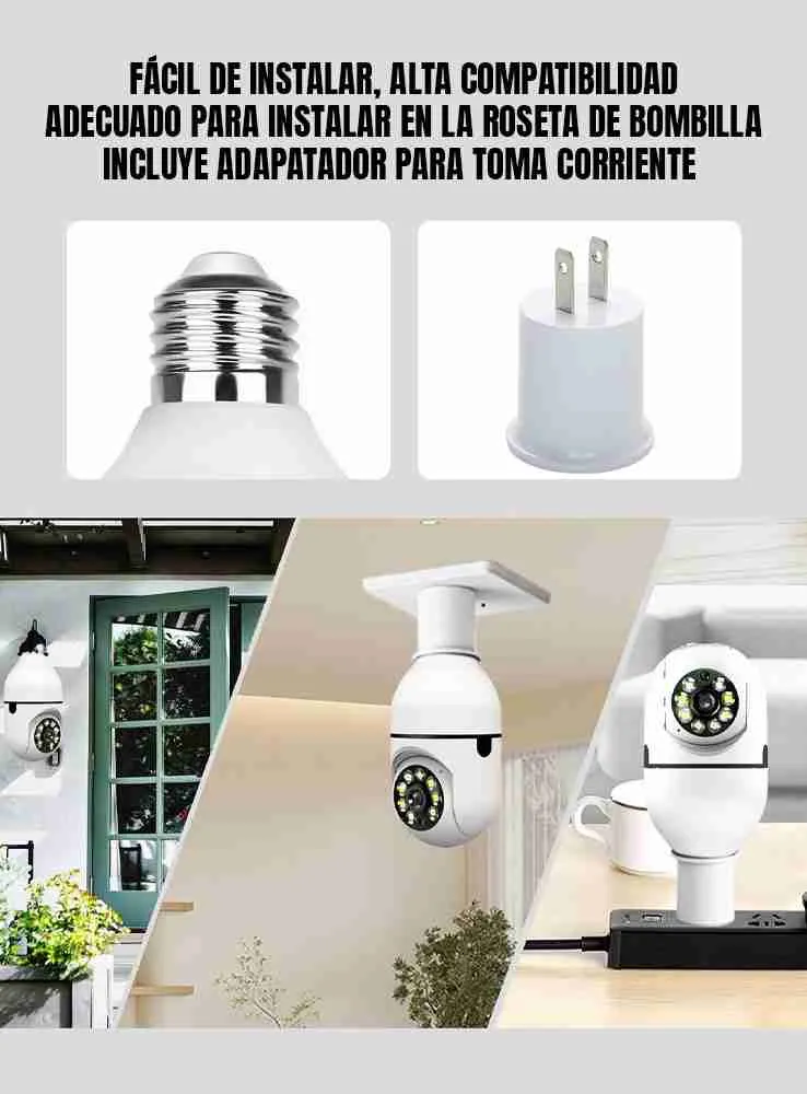 2 Cámaras De Seguridad Inalámbricas 360 Wifi - Imagen 8