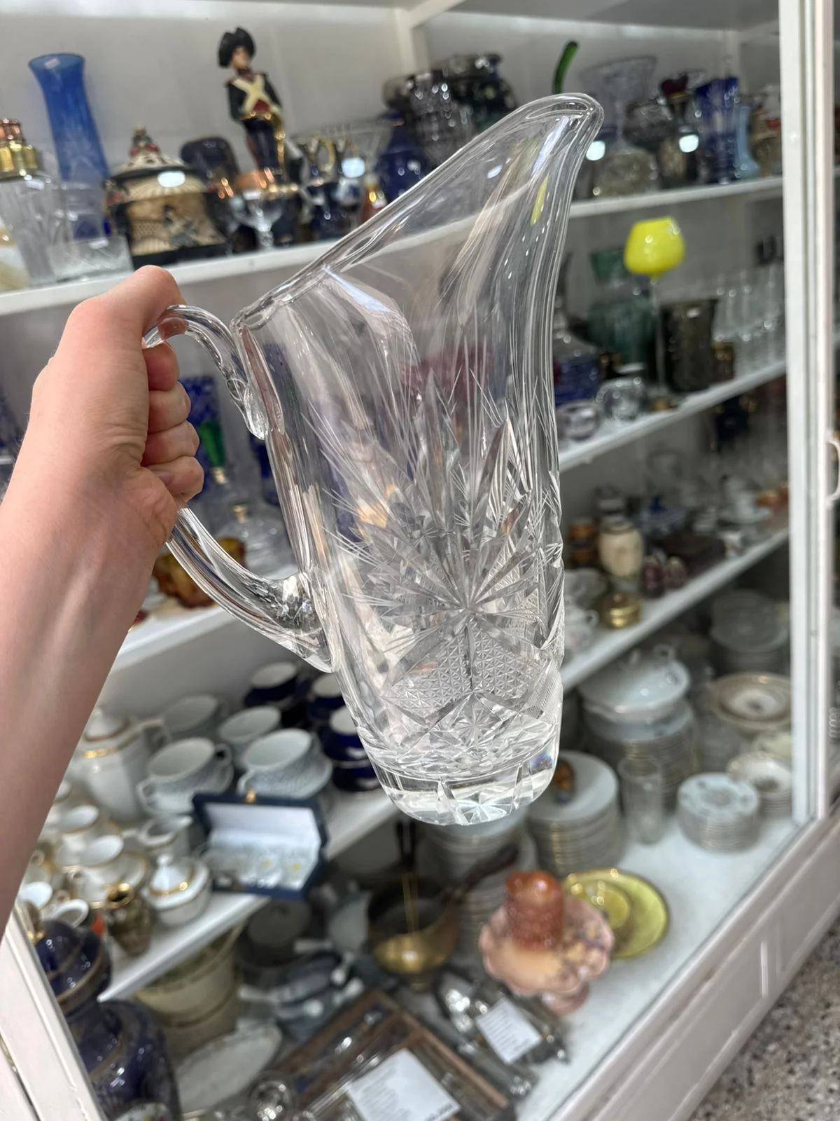 Jarra de cristal súper tallado - Imagen 5